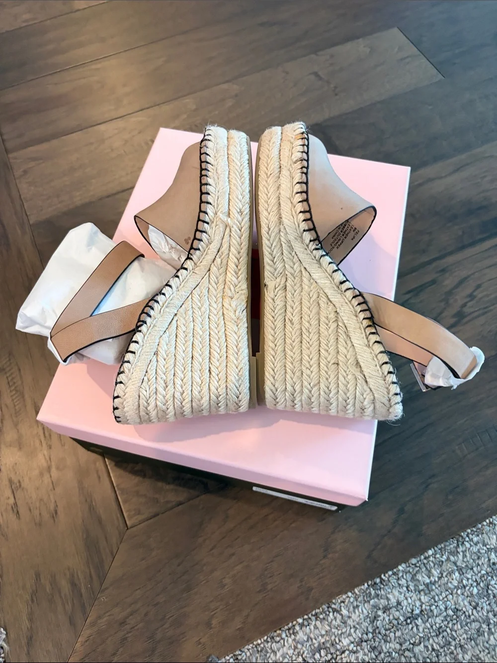 New In Box Kate Spade Felipa Wedge Espadrille Sandals Sz 8